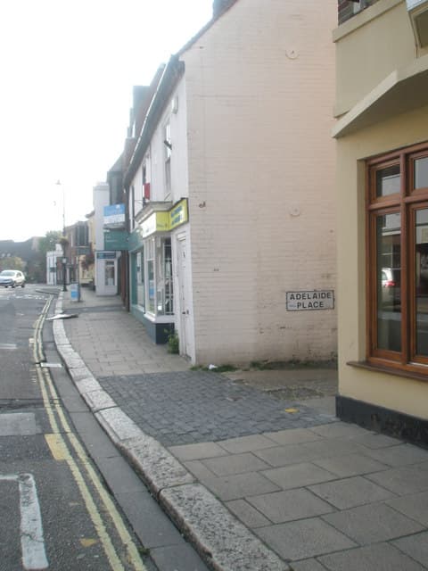 West Street, Fareham — approaching the junction with Adelaide Place in the town centre