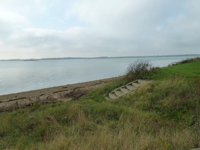 Portchester foreshore on a late autumn day, Portsmouth Harbour